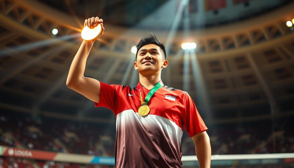 Indonesia Medali Emas Bulu Tangkis
