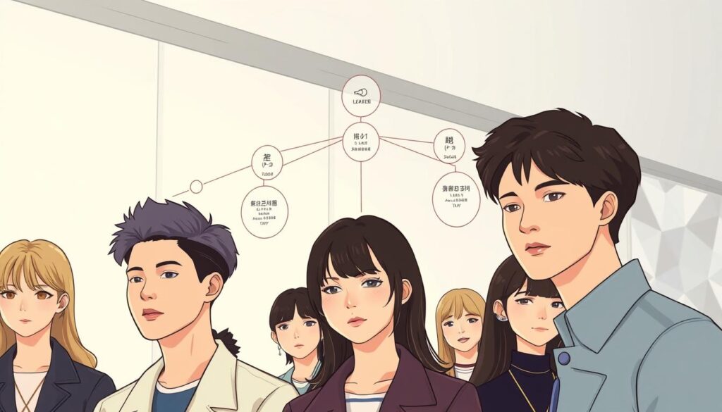 struktur grup K-pop