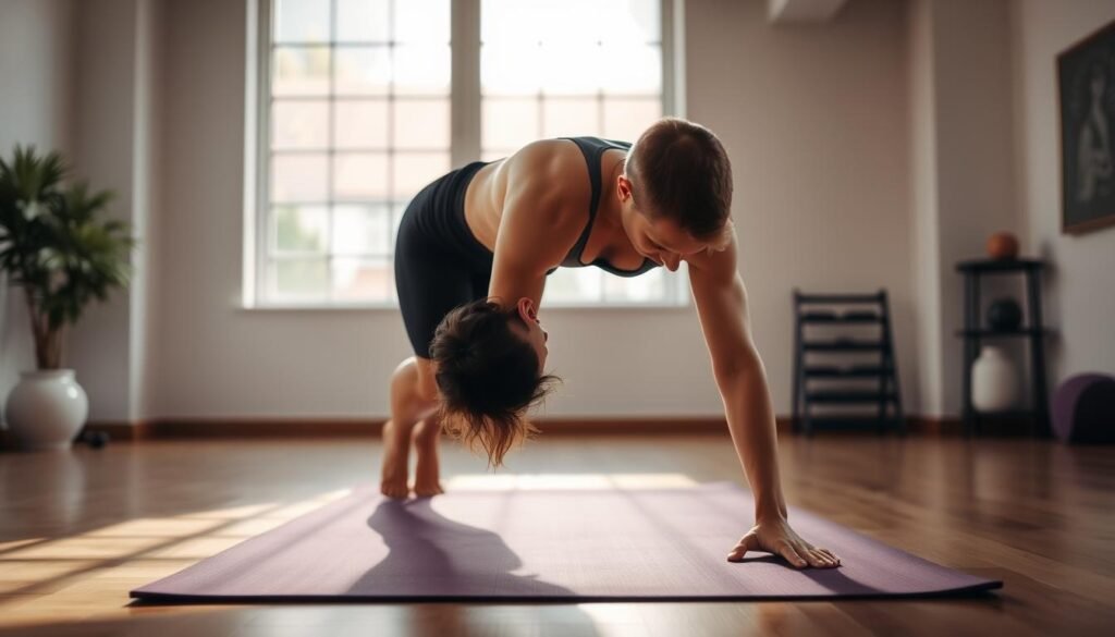 Demonstrasi teknik plank yang benar untuk latihan Core Strength