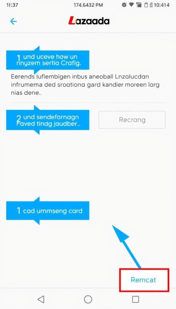 Tutorial menghapus informasi kartu tersimpan di aplikasi Lazada Tutorial menghapus informasi kartu tersimpan di aplikasi Lazada